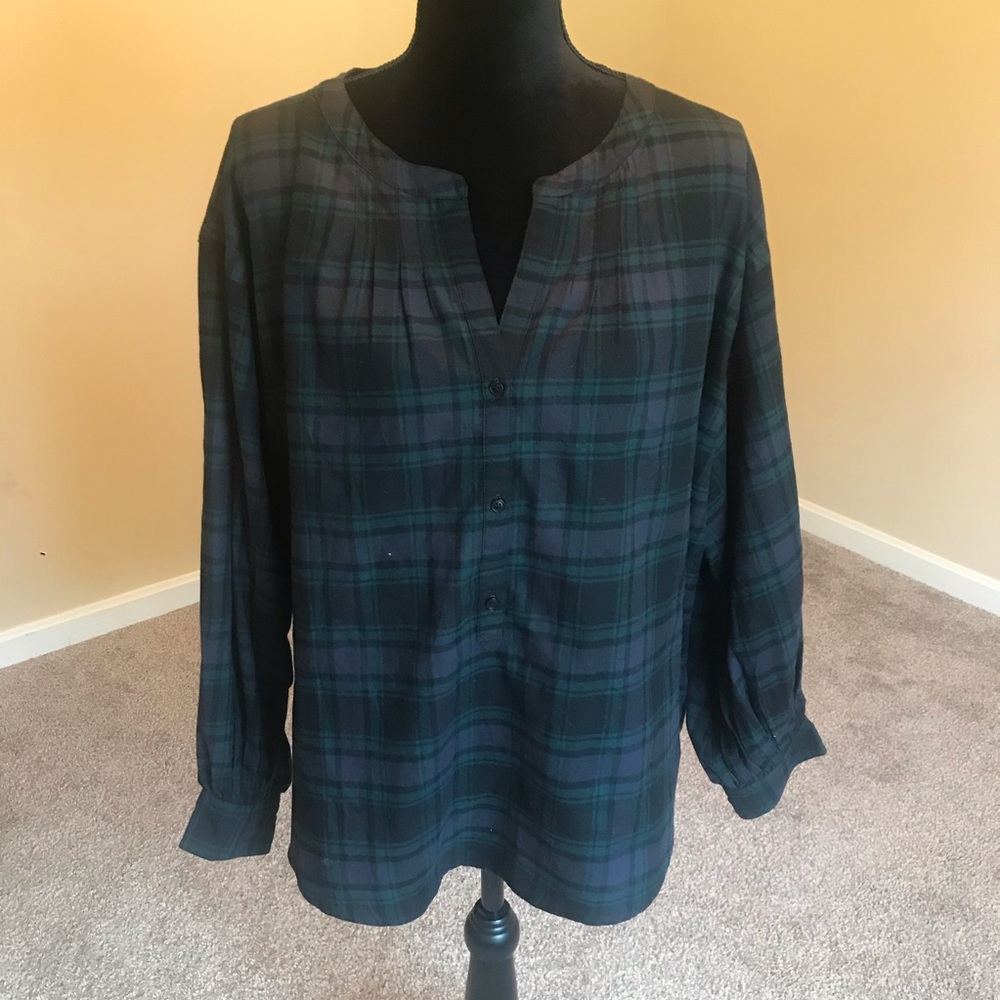 J.Crew XL Flannel Blouse